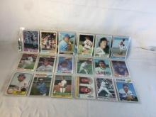 Lot of 18 Pcs Collector Vintage  MLB Baseball  Sport Trading Assorted Cards & Players - See Photos