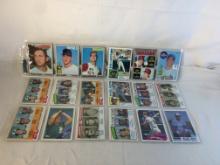 Lot of 18 Pcs Collector Vintage  MLB Baseball  Sport Trading Assorted Cards & Players - See Photos