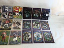 Lot of 18 Pcs Collector Modern NFL Football Sport Trading Assorted Cards & Players - See Pictures