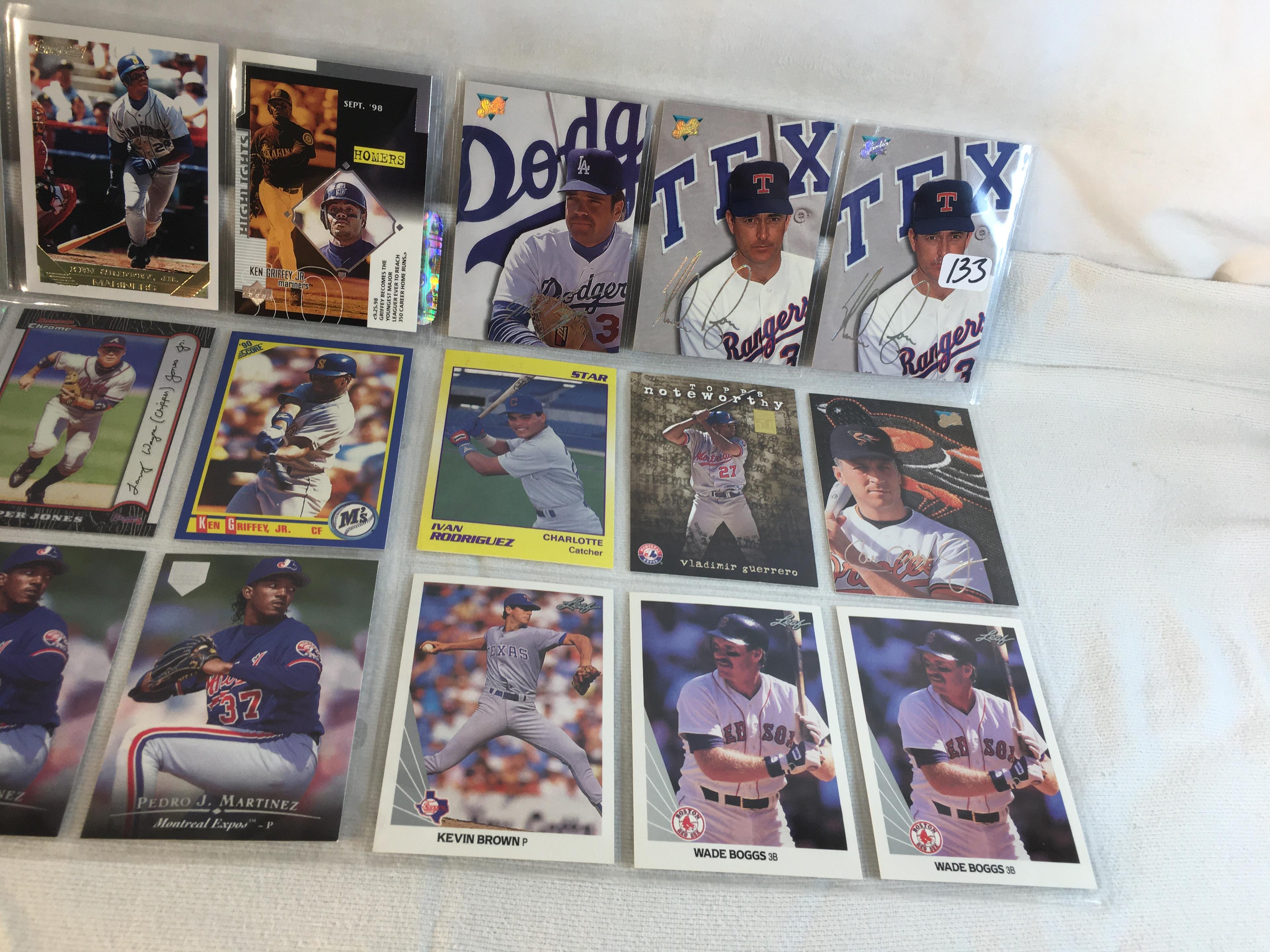 Lot of 18 Pcs Collector Modern MLB Baseball  Sport Trading Assorted Cards & Players -See Pictures