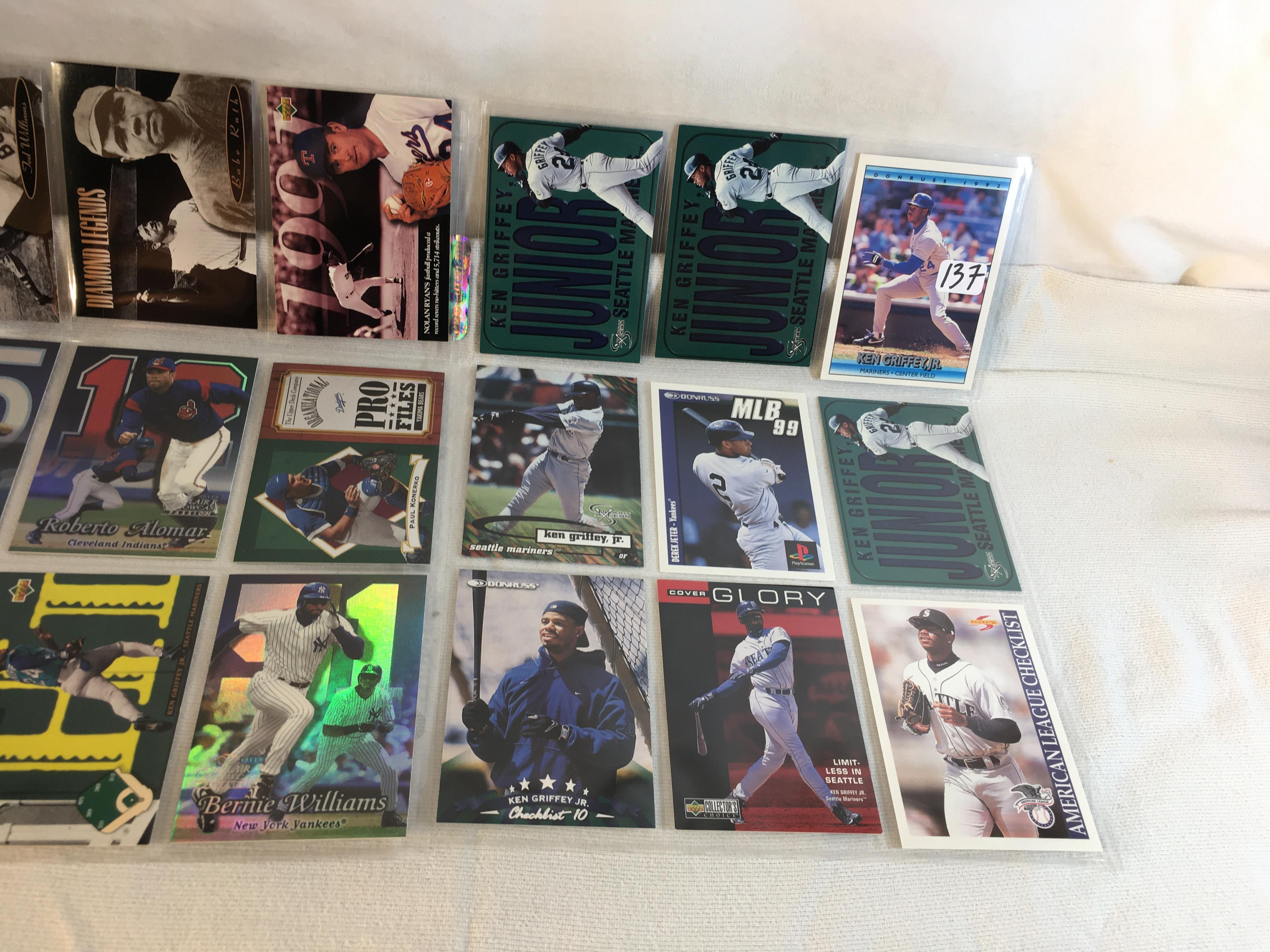 Lot of 18 Pcs Collector Modern MLB Baseball  Sport Trading Assorted Cards & Players -See Pictures