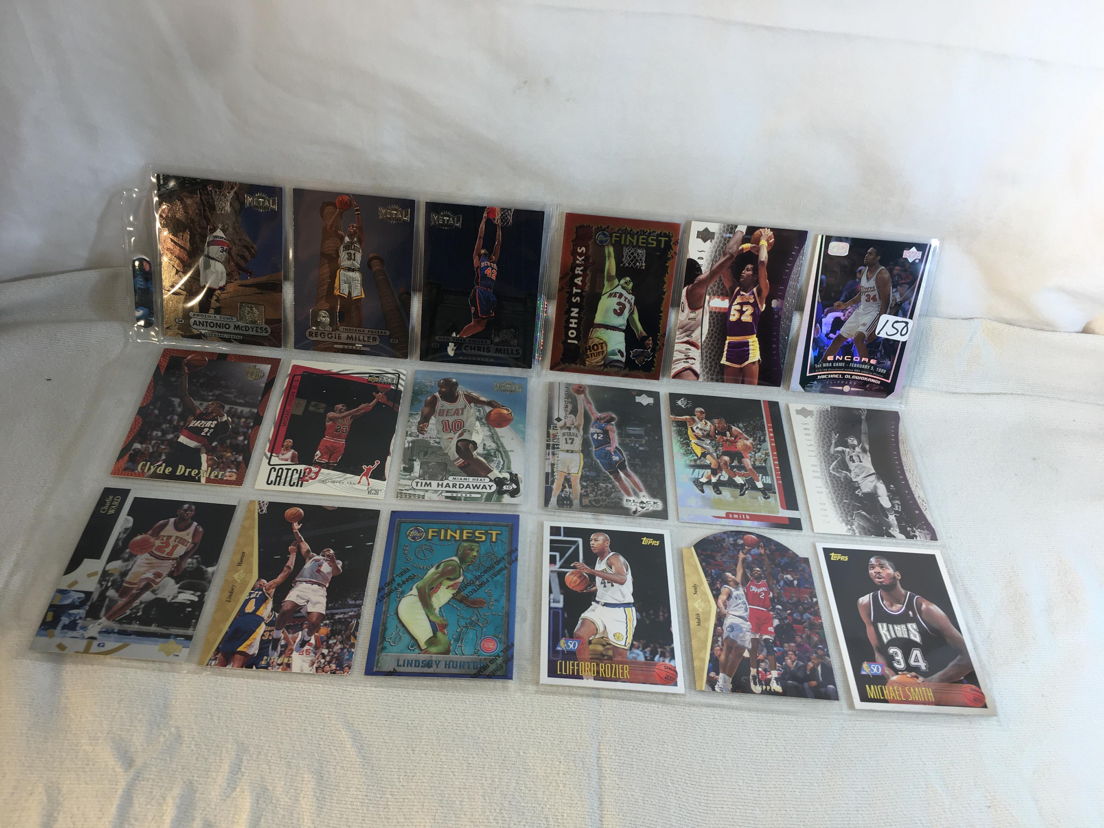 Lot of 18 Pcs Collector Modern NBA Basketball Sport Trading Assorted Cards & Players -See Pictures