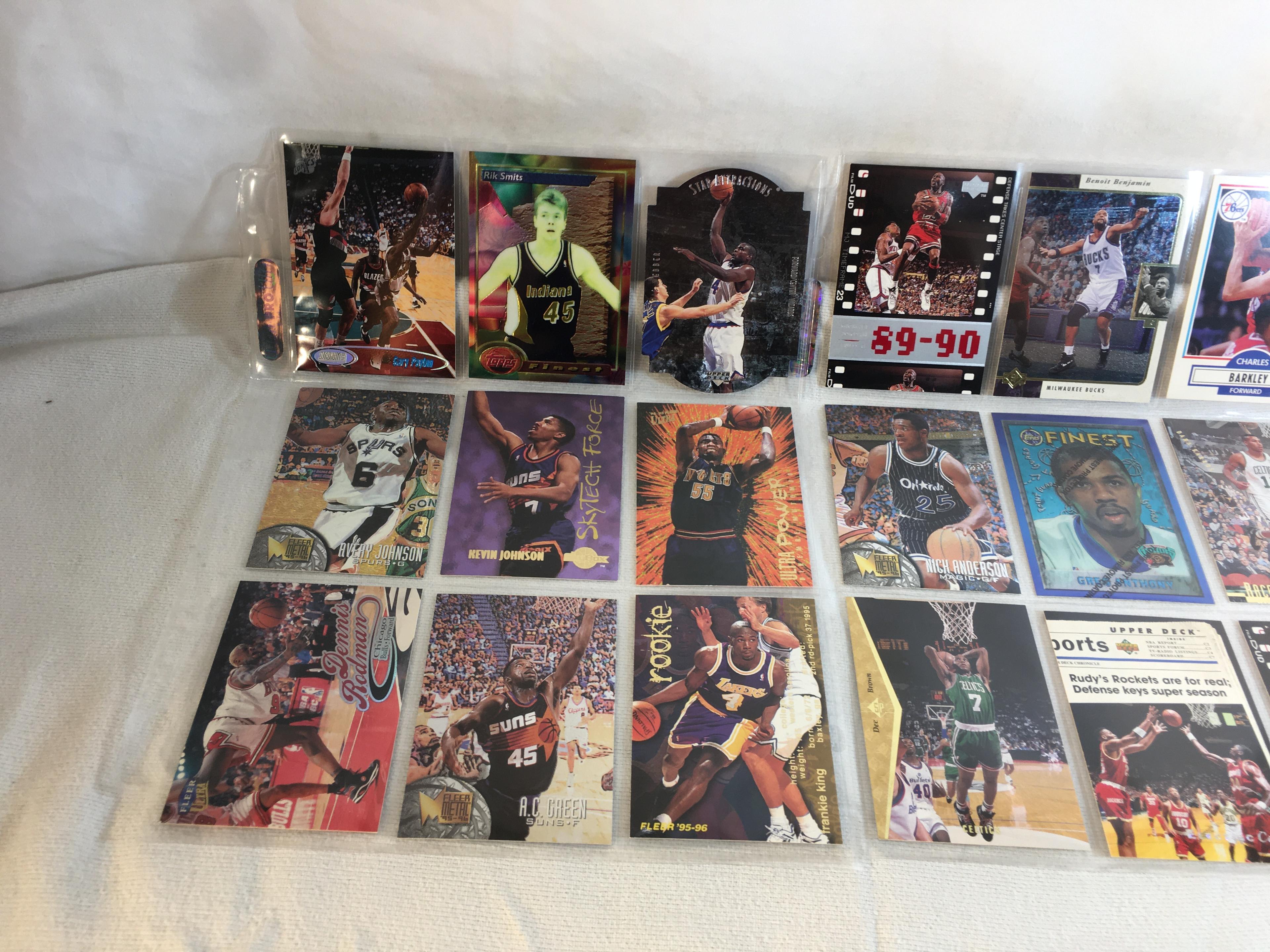 Lot of 18 Pcs Collector Modern NBA Basketball Sport Trading Assorted Cards & Players -See Pictures