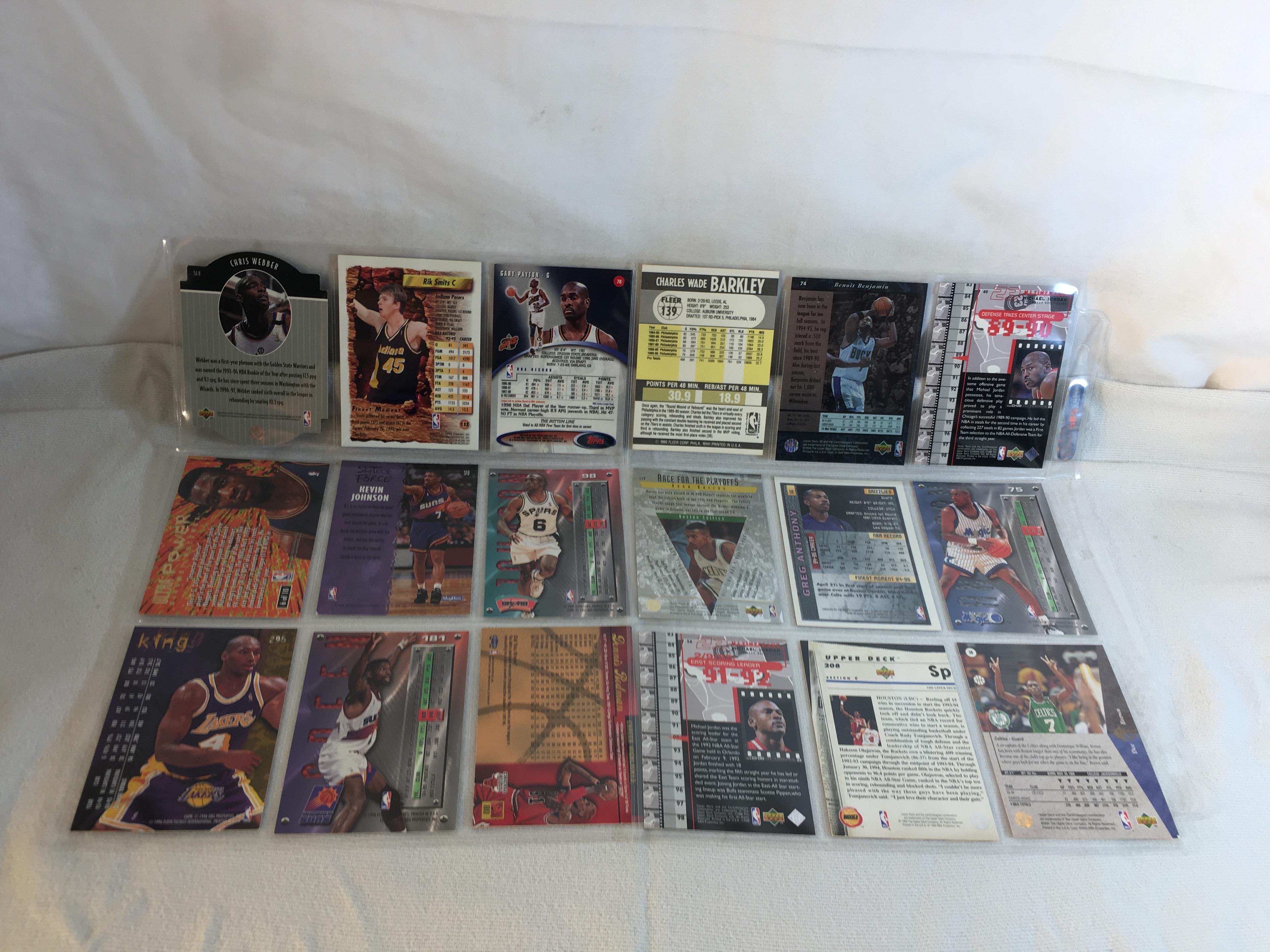 Lot of 18 Pcs Collector Modern NBA Basketball Sport Trading Assorted Cards & Players -See Pictures