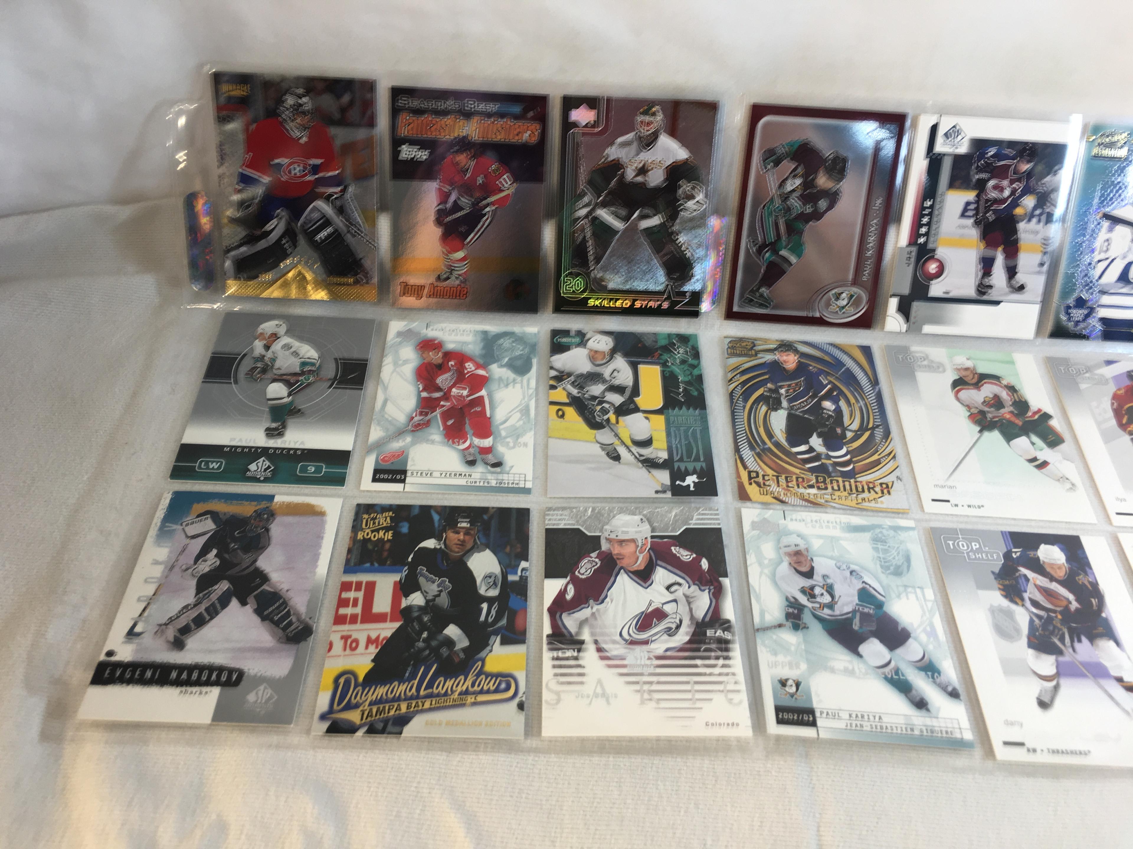 Lot of 18 Pcs Collector Modern NHL Hockey Sport Trading Assorted Cards & Players -See Pictures