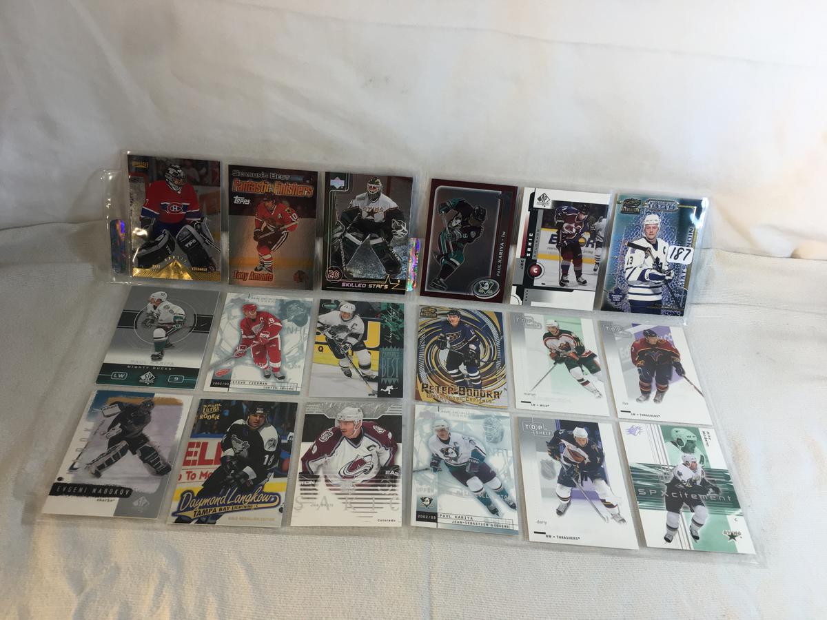 Lot of 18 Pcs Collector Modern NHL Hockey Sport Trading Assorted Cards & Players -See Pictures