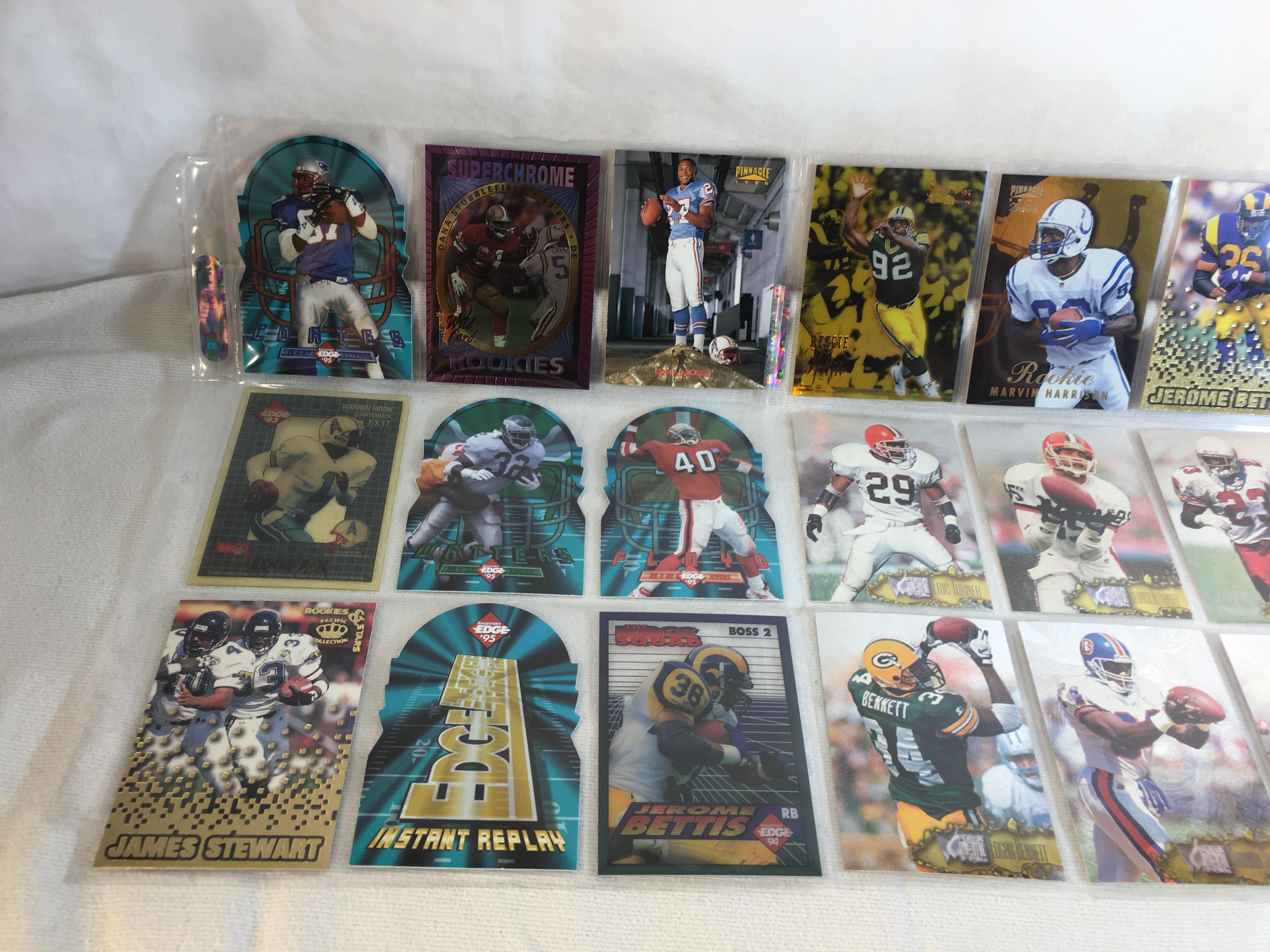 Lot of 18 Pcs Collector Modern NFL Football Sport Trading Assorted Cards & Players - See Pictures