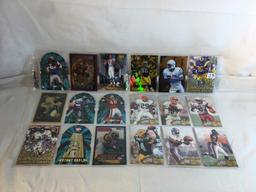 Lot of 18 Pcs Collector Modern NFL Football Sport Trading Assorted Cards & Players - See Pictures