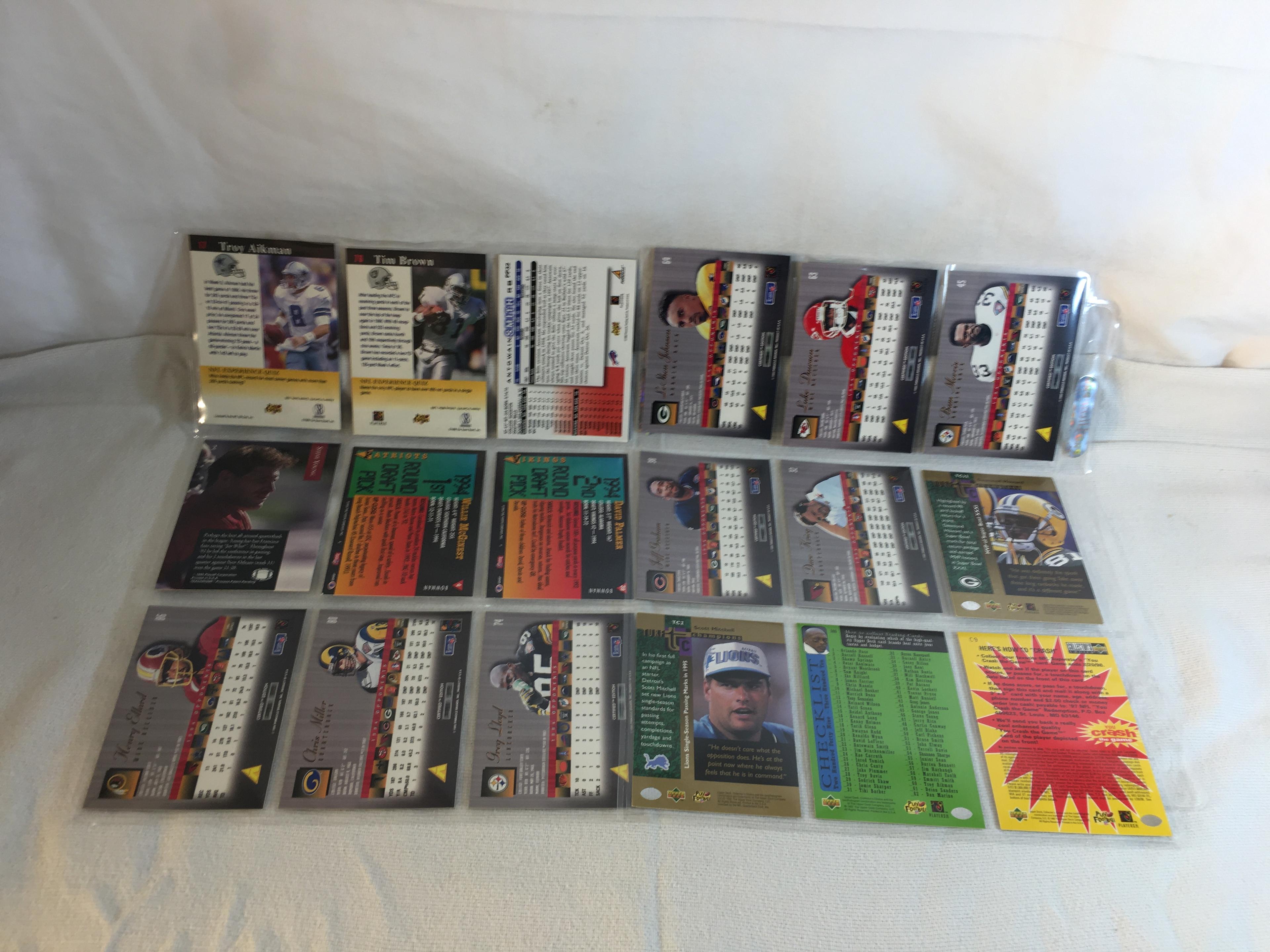 Lot of 18 Pcs Collector Modern NFL Football Sport Trading Assorted Cards & Players - See Pictures