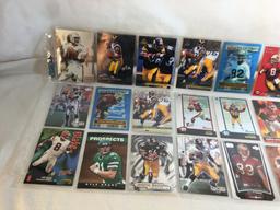 Lot of 18 Pcs Collector Modern NFL Football Sport Trading Assorted Cards & Players - See Pictures