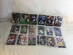 Lot of 18 Pcs Collector Modern NFL Football Sport Trading Assorted Cards & Players - See Pictures