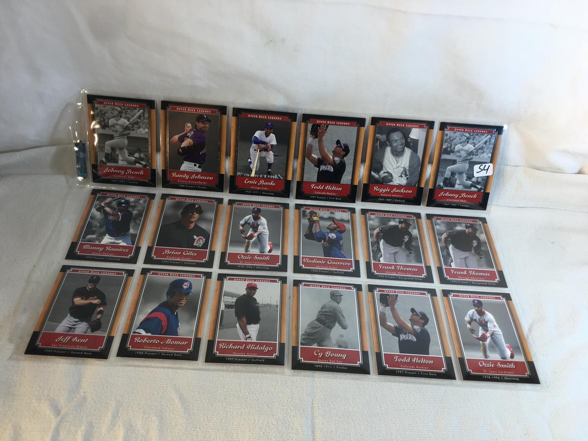 Lot of 18 Pcs Collector Modern MLB Baseball  Sport Trading Assorted Cards & Players -See Pictures