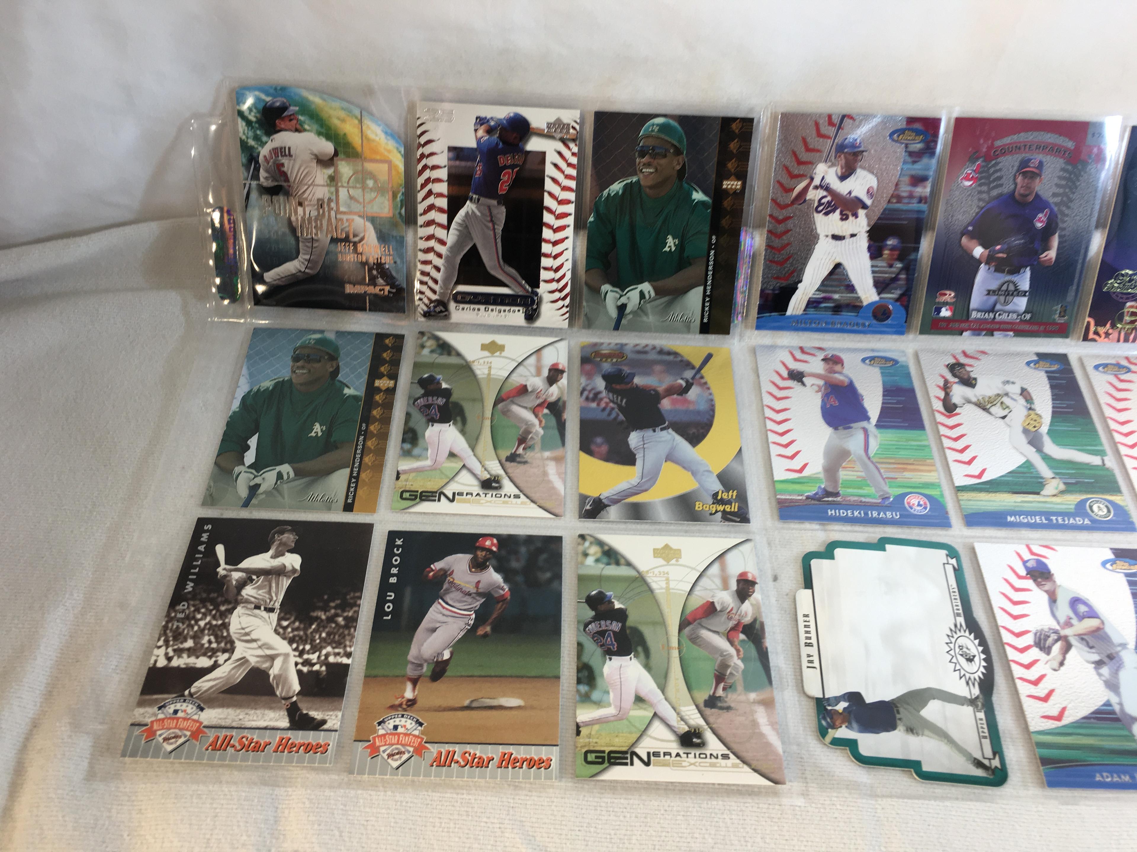 Lot of 18 Pcs Collector Modern MLB Baseball  Sport Trading Assorted Cards & Players -See Pictures