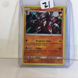 Collector Modern 2017 Pokemon TCG Stage1 Lycanroc HP110 Dangerous Claw Trading Game Card 75/147