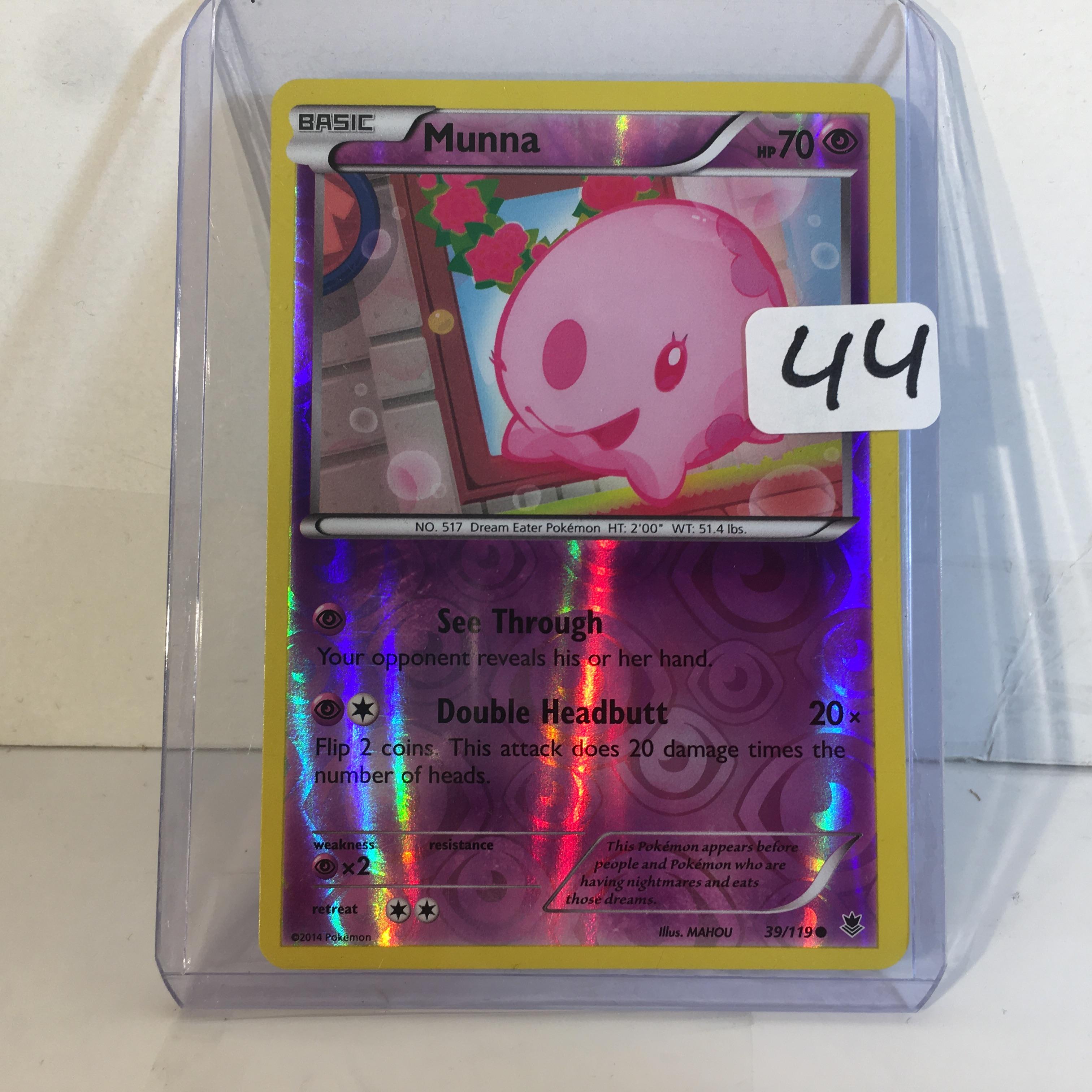 Collector Modern 2014 Pokemon TCG Basic Munna HP70 Double Headbutt Trading Game Card 39/119