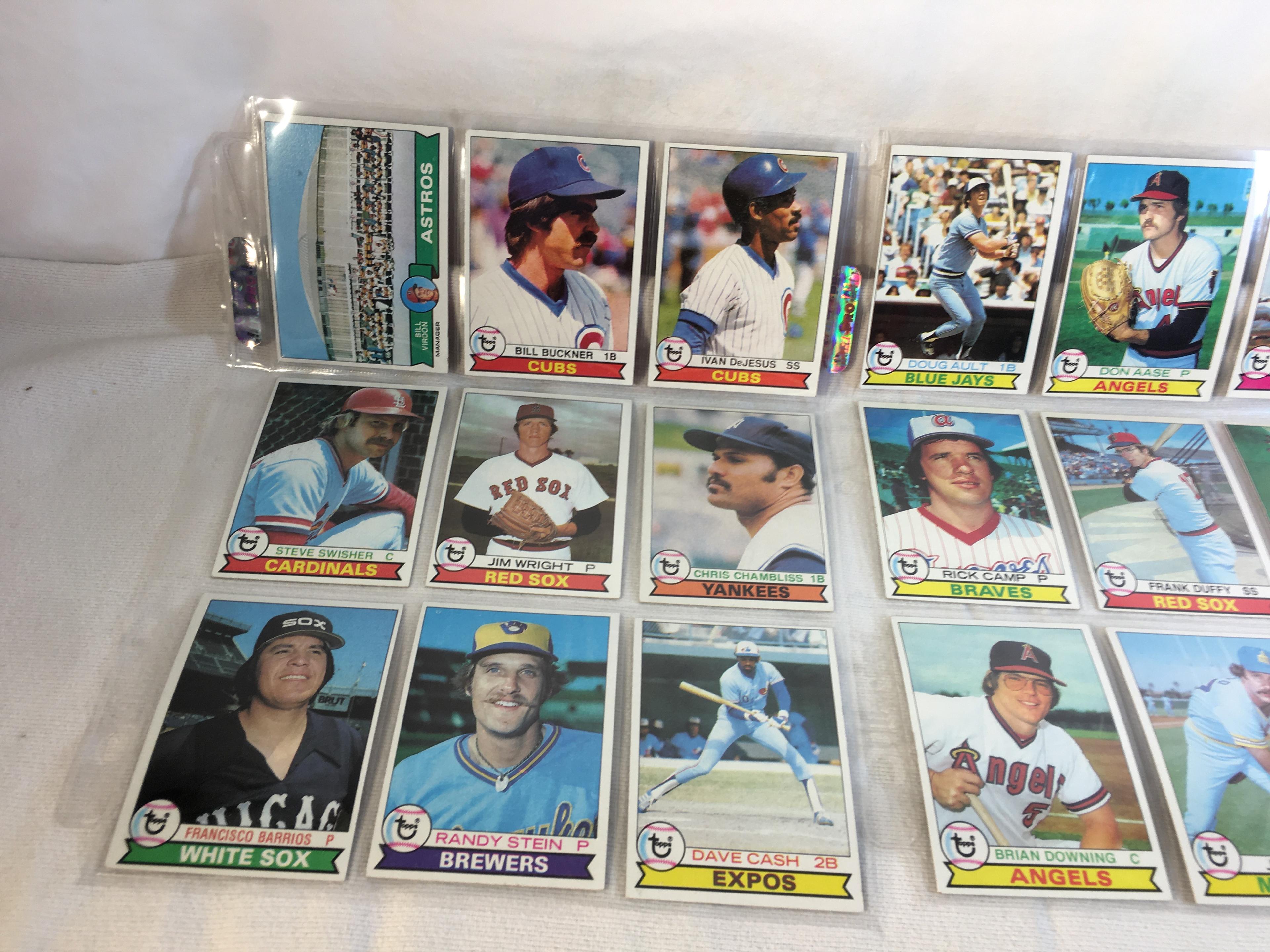 Lot of 18 Pcs Collector Vintage  MLB Baseball  Sport Trading Assorted Cards & Players - See Photos