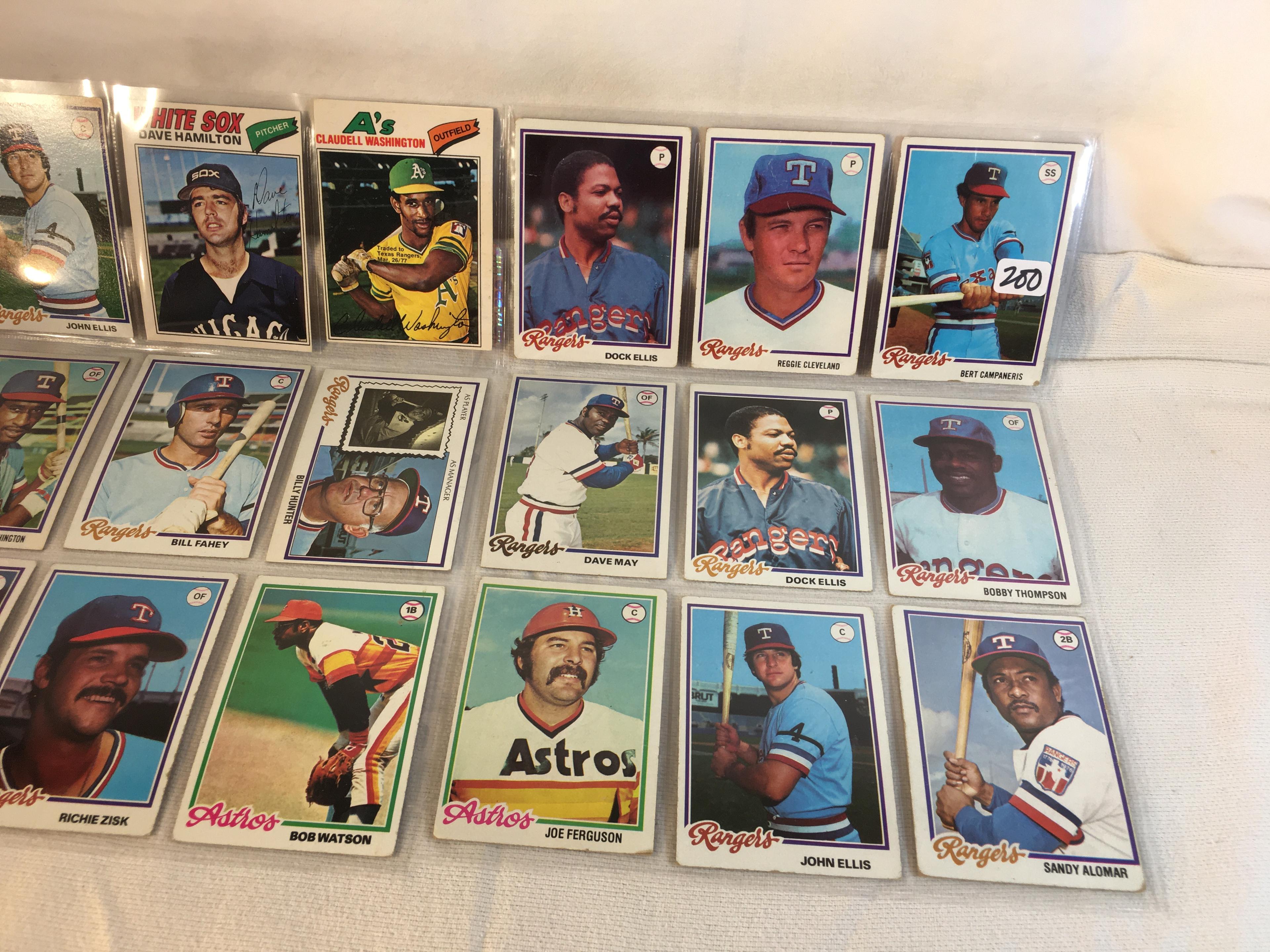 Lot of 18 Pcs Collector Vintage  MLB Baseball  Sport Trading Assorted Cards & Players - See Photos