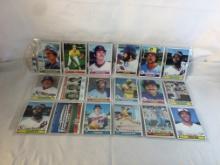 Lot of 18 Pcs Collector Vintage  MLB Baseball  Sport Trading Assorted Cards & Players - See Photos