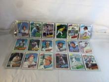 Lot of 18 Pcs Collector Vintage  MLB Baseball  Sport Trading Assorted Cards & Players - See Photos