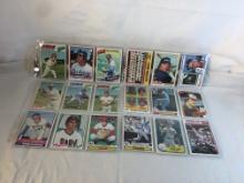 Lot of 18 Pcs Collector Vintage  MLB Baseball  Sport Trading Assorted Cards & Players - See Photos