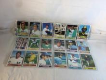 Lot of 18 Pcs Collector Vintage  MLB Baseball  Sport Trading Assorted Cards & Players - See Photos