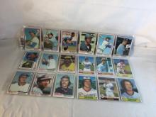 Lot of 18 Pcs Collector Vintage  MLB Baseball  Sport Trading Assorted Cards & Players - See Photos