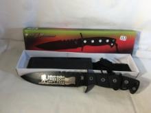 New Collector Tac Xtreme TX-4668BLK Knife 12"Overall Black Stainless Blade Knive -See Photos