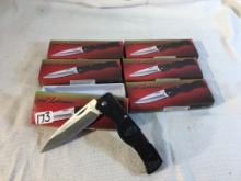 Lot of 6 Pcs Collector New Frost Cutlery Tac Xtreme Folded Pocket Knives 3.75" Closed Folded Knifes