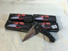 Lot of 4 Pcs Collector New Frost Cutlery Pocket Folded Knives 3.3/4"Overall Box Size