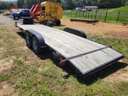 2019 TARN 20FTX7FT BUMPER PULL TRAILER, TANDEM AXLE, HAS TITLE,HAS TOOL BOX ON FRONT,VIN