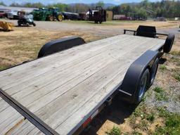 2019 TARN 20FTX7FT BUMPER PULL TRAILER, TANDEM AXLE, HAS TITLE,HAS TOOL BOX ON FRONT,VIN