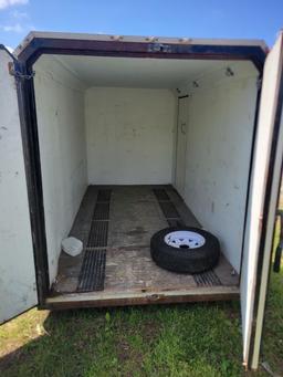 6'X12' ENCLOSED TRAILER WITH TRAILER JACK, SINGLE AXLE, SN: AAHB668, NO TIT