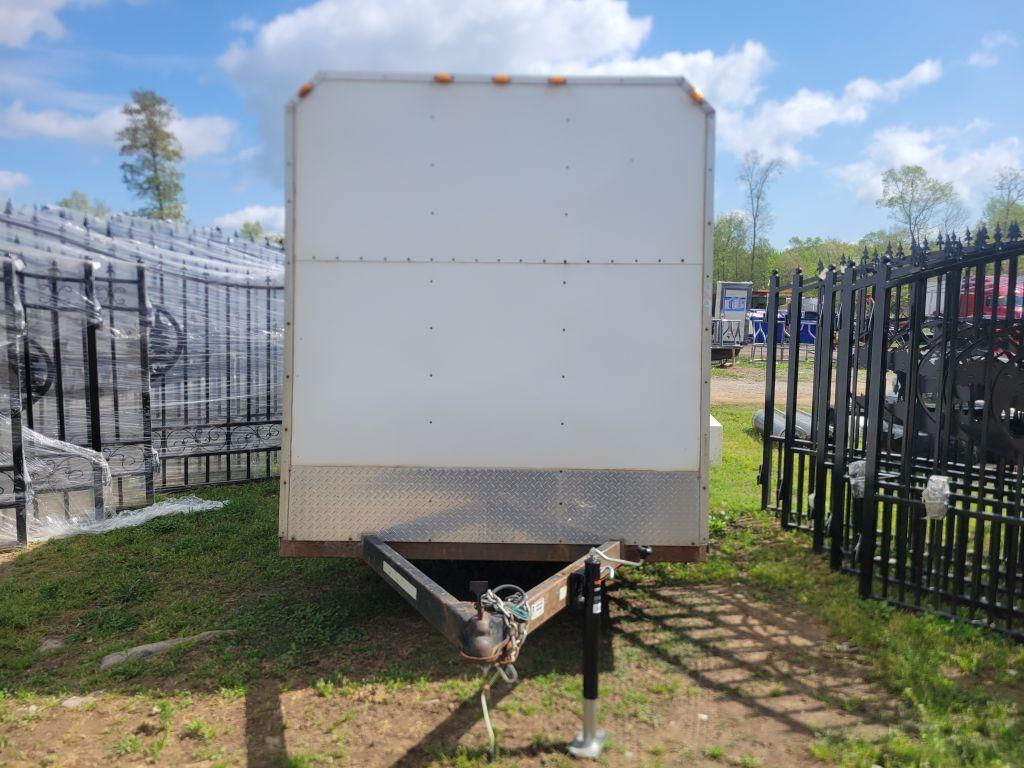 6'X12' ENCLOSED TRAILER WITH TRAILER JACK, SINGLE AXLE, SN: AAHB668, NO TIT