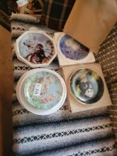 LIMITED EDITION PAINTED CERAMIC PLATES (4)