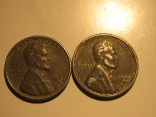 US Coins 2x 1943-D Steel pennies