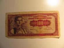 Foreign Currency: 1965 Yugoslavia 100 Dinara
