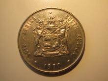 Foreign Coins: South Africa 1977 1 rand big coin