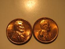 US Coins: 2xBU/Clean 1959-D pennies