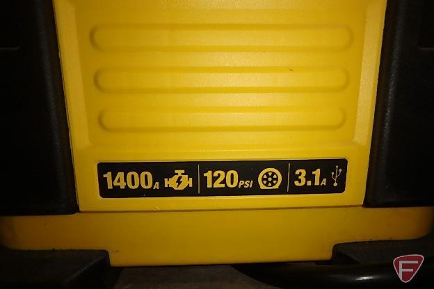 DeWalt jump starter, air compressor unit