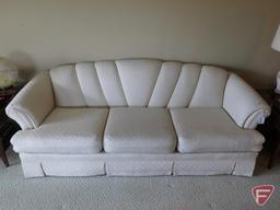 Upholstered sofa, 86inW