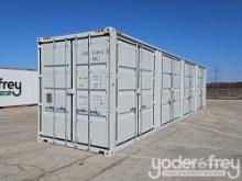 Unused 40' HC Multi Door Container, 4 Side Door, End Door, Lock Box, Side Forklift Pockets