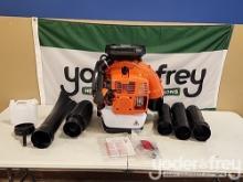 Unused 580 Backpack Blower, 75cc, 2 Cycle, Per Consigner: Professional Grade (Orange)