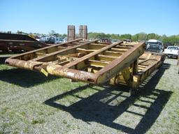 HYSTER LOWBOY TRAILER,  50-TON, MANUAL FOLD NECK, 20' LOAD WELL, TRI-AXLE,