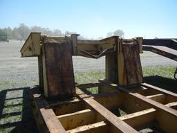 HYSTER LOWBOY TRAILER,  50-TON, MANUAL FOLD NECK, 20' LOAD WELL, TRI-AXLE,