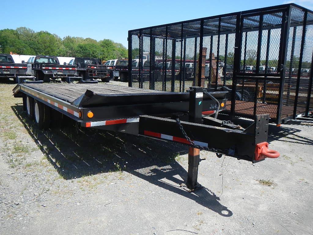 2002 REDI HAUL R2129PF EQUIPMENT TRAILER,  PINTLE HITCH, 20' DECK, 5' DOVET