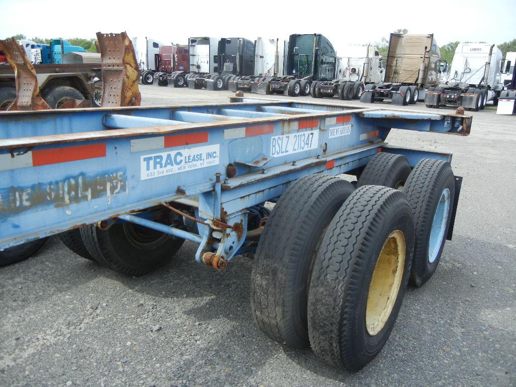 1996 STRICK CONTAINER TRAILER,  TANDEM AXLE, SPRING RIDE, 10.00 X 20 TIRES