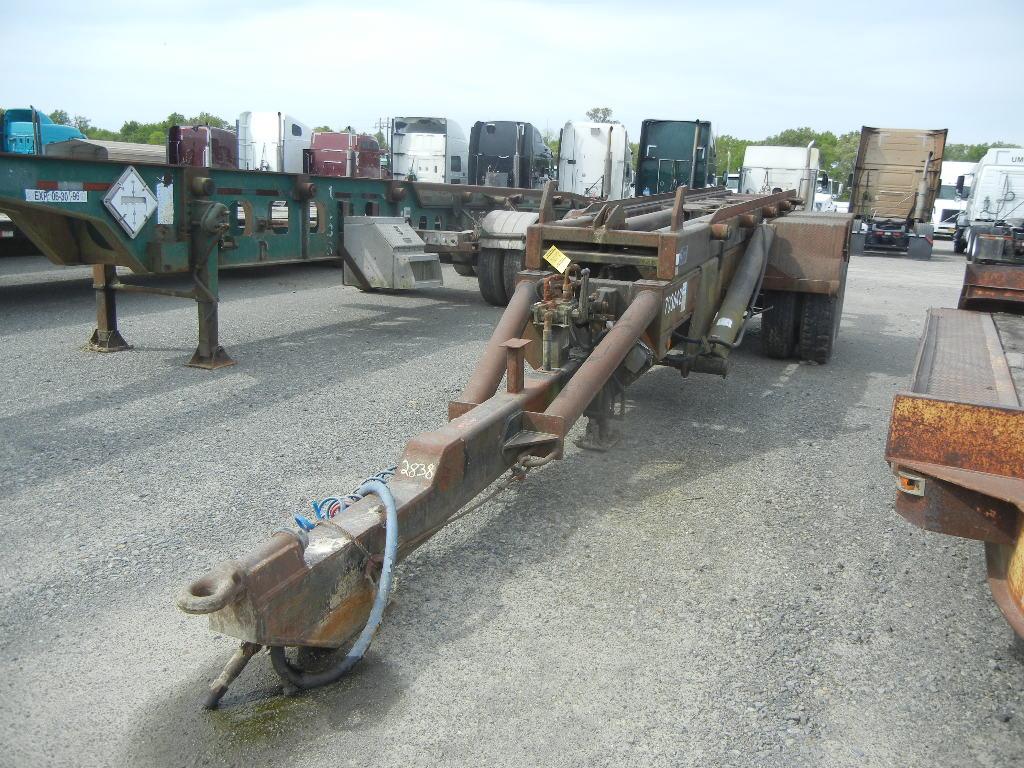 G & H 1700L ROLL OFF TRAILER,  PINTLE HITCH, TANDEM AXLE, SPRING SUSPENSION