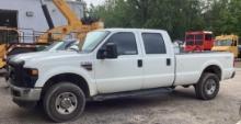 2008 FORD F350XL SUPER DUTY TRUCK,  CREW CAB, – RAN WHEN PARKED QUITE A WHI