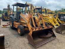 2008 Case 580M Backhoe, 4WD, Hyd Thumb, Forks, Open ROPS, Approx 4,900 Hour