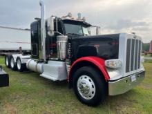 2017 Peterbilt 389 Heavy Haul Truck Tractor, Small Flattop Sleeper, 4 Axle,